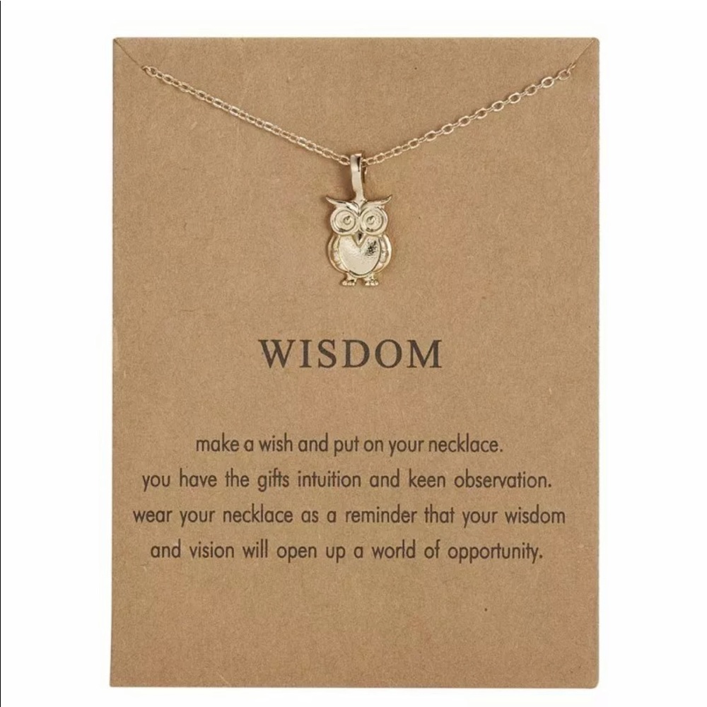 FIRM💰 Gold Owl 🦉 “Wisdom” Necklace - NEW